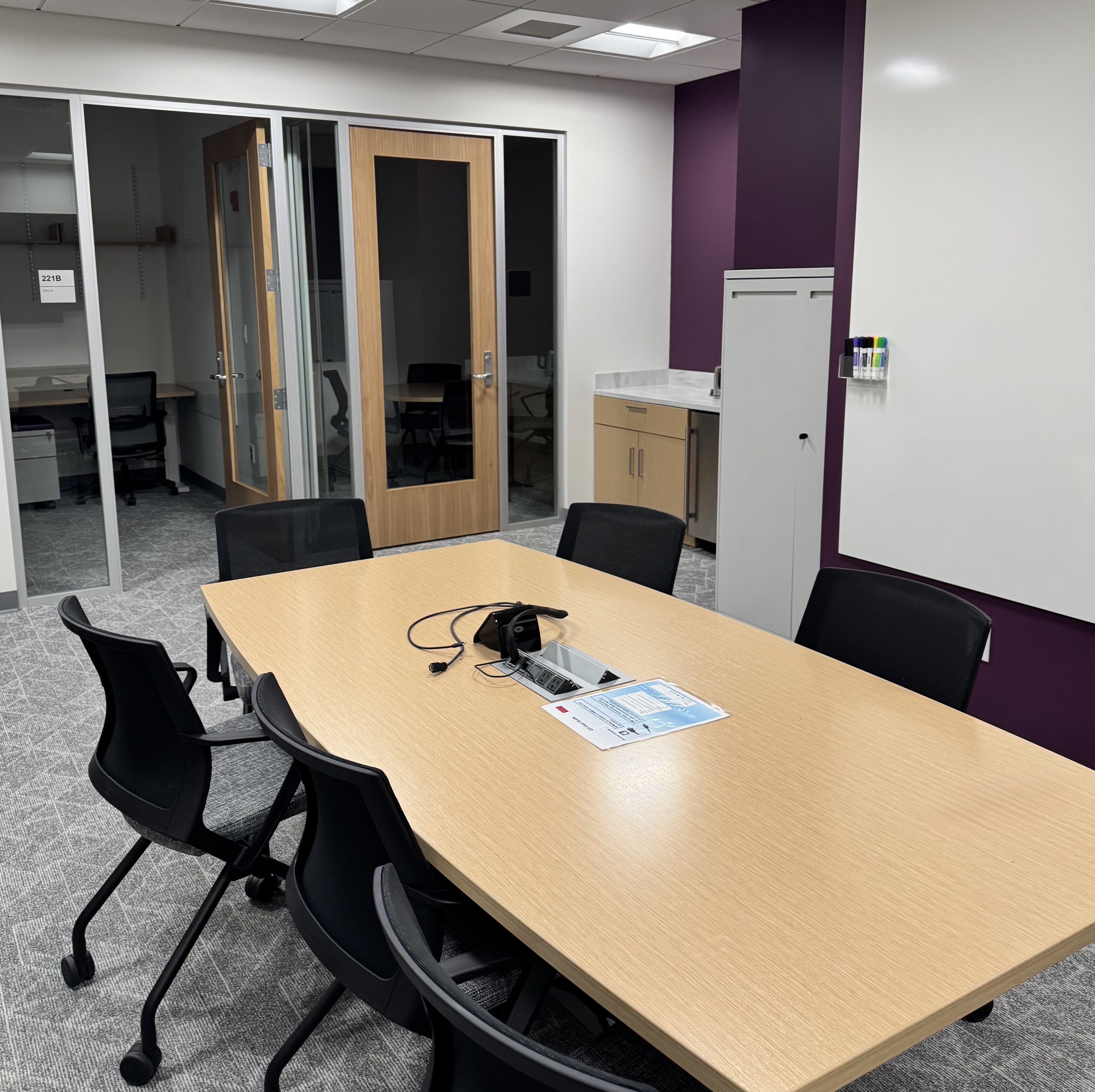 The inside of the lab